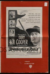 4s689 SPRINGFIELD RIFLE pressbook '52 Gary Cooper is the right man for the right gun!