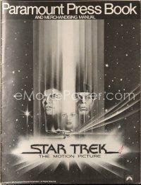 4s691 STAR TREK pressbook '79 cool art of William Shatner & Leonard Nimoy by Bob Peak!
