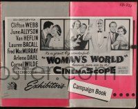 4s751 WOMAN'S WORLD pressbook '59 Allyson, Webb, Heflin, Lauren Bacall, MacMurray, Dahl