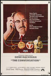 4t151 CONVERSATION int'l 1sh '74 art of Gene Hackman by Bernard D'Andrea, Coppola directed!