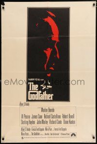 4t308 GODFATHER English 1sh '72 great art of Marlon Brando, Francis Ford Coppola classic!