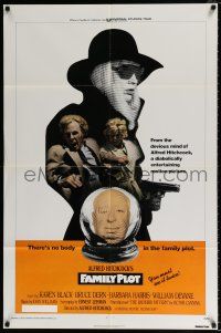 4t235 FAMILY PLOT 1sh '76 from the mind of devious Alfred Hitchcock, Karen Black, Bruce Dern!