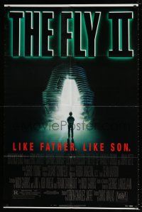 4t266 FLY II 1sh '89 Eric Stoltz, Daphne Zuniga, like father, like son, horror sequel, Mahon art