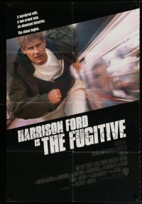 4t289 FUGITIVE int'l 1sh '93 Harrison Ford is on the run from Tommy Lee Jones!