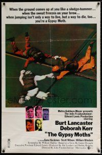 4t336 GYPSY MOTHS style A 1sh '69 Burt Lancaster, John Frankenheimer, cool sky diving image!