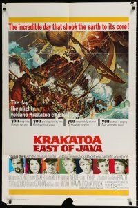 4t432 KRAKATOA EAST OF JAVA style A 1sh '69 the incredible day that shook the Earth, McCarthy art!