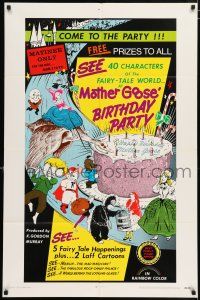 4t574 MOTHER GOOSE' BIRTHDAY PARTY 1sh '70 five fairytale happenings, bizarre!