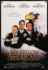 4t593 MY FELLOW AMERICANS DS 1sh '96 Jack Lemmon, James Garner, Dan Aykroyd & bald eagle!