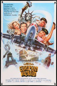 4t606 NATIONAL LAMPOON'S EUROPEAN VACATION int'l 1sh '85 Chevy Chase, completely different artwork!