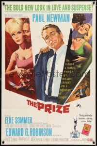 4t710 PRIZE 1sh '63 Howard Terpning art of Paul Newman in suit and tie & sexy Elke Sommer!