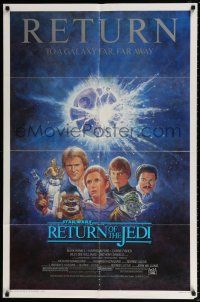 4t730 RETURN OF THE JEDI 1sh R85 George Lucas classic, Revenge of the Jedi, Drew art