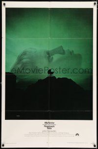 4t757 ROSEMARY'S BABY 1sh '68 Roman Polanski, Mia Farrow, creepy carriage horror image!