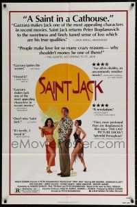 4t763 SAINT JACK 1sh '79 Ben Gazzara in the title role, Denholm Elliott, Bogdanovich!