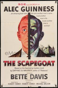 4t769 SCAPEGOAT 1sh '59 Alec Guinness lived another man's life & loved his woman!