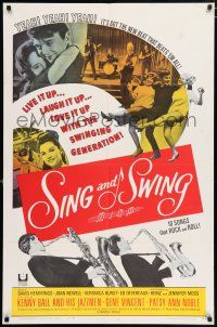 4t796 SING & SWING 1sh '64 love it up, laugh it up, love it up with the swinging generation!