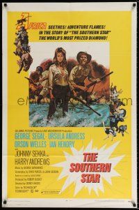 4t818 SOUTHERN STAR 1sh '69 Ursula Andress, George Segal, Orson Welles