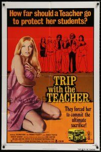 4t903 TRIP WITH THE TEACHER 1sh '74 super sexy Brenda Fogarty goes too far for her students!