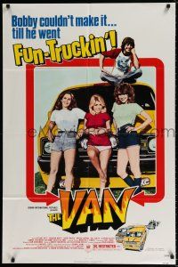 4t920 VAN 1sh '77 Deborah White, Harry Moses, Danny DeVito, three fun-truckin' sexy babes!