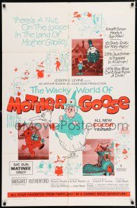 4t933 WACKY WORLD OF MOTHER GOOSE 1sh '67 nursery rhyme fairy tale cartoon!