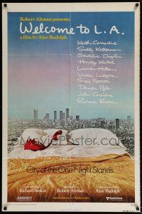 4t951 WELCOME TO L.A. 1sh '77 Alan Rudolph, Robert Altman, City of the One Night Stands!