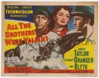 4w014 ALL THE BROTHERS WERE VALIANT TC '53 Robert Taylor, Stewart Granger, Ann Blyth, whaling!