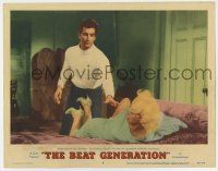 4w247 BEAT GENERATION LC #6 '59 Ray Danton tricks his way into sexy Mamie Van Doren's apartment!