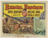 4w017 BENGAL BRIGADE TC '54 Rock Hudson & Arlene Dahl romancing and fighting in India!