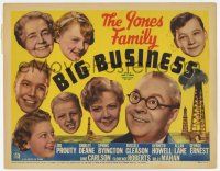 4w020 BIG BUSINESS TC '37 Jed Prouty & the Jones Family strike it rich with big oil!