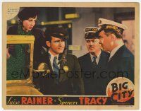 4w258 BIG CITY LC '37 scared Luise Rainer & angry Spencer Tracy about to fight with cab drivers!