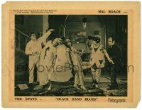 4w271 BLACK HAND BLUES LC '25 wacky scene from silent Hal Roach screwball comedy short!