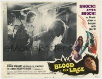 4w277 BLOOD & LACE LC #4 '71 crazy woman chases Melody Patterson with hammer inside basement!