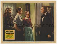 4w296 BRIGHAM YOUNG LC '40 Tyrone Power, Mary Astor & John Carradine look at Dean Jagger!