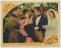 4w314 CAMILLE LC '37 Greta Garbo insists on kissing bridegroom Robert Taylor at wedding!
