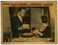 4w327 CAUGHT IN THE FOG LC '28 pretty May McAvoy & Conrad Nagel the pearls are missing!