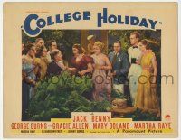 4w345 COLLEGE HOLIDAY LC '36 Jack Benny & Leif Erickson with Martha Raye & lots of girls!
