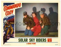 4w350 COMMANDO CODY chapter 10 LC '53 Sky Marshal of the Universe kneeling with gun & girl!