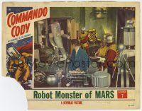 4w351 COMMANDO CODY chapter 7 LC '53 great wacky Robot Monster of Mars attacks men in laboratory!