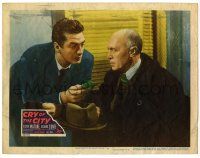 4w368 CRY OF THE CITY LC #4 '48 Siodmak noir, Victor Mature tries to bribe Konstantin Shayne!
