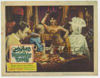 4w371 CURSE OF THE MUMMY'S TOMB LC '64 sexy belly dancer distracts men, English Hammer horror!