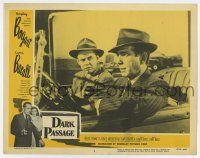 4w384 DARK PASSAGE LC #8 R56 Humphrey Bogart held at gunpoint while driving car by Clifton Young!