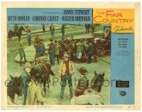 4w457 FAR COUNTRY LC #7 '55 James Stewart & Brennan are confronted, directed by Anthony Mann!