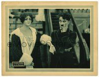 4w476 FLOORWALKER LC R20s great close image of Charlie Chaplin eyeing department store mannequin!