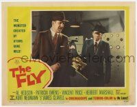 4w477 FLY LC #7 '58 Vincent Price & Herbert Marshall try to make alternate explanation!
