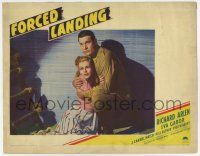 4w480 FORCED LANDING LC '41 c/u of Richard Arlen holding frightened young pretty Eva Gabor!