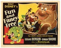4w492 FUN & FANCY FREE LC #3 '47 Mickey, Goofy, Donald, Edgar Bergen & Charlie McCarthy + giant!