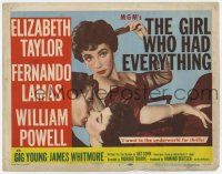 4w038 GIRL WHO HAD EVERYTHING TC '53 sexiest Elizabeth Taylor went to the underworld for thrills!