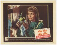 4w508 GLASS MENAGERIE LC #3 '50 close up of Jane Wyman with her beloved fragile glass unicorn!