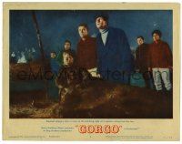 4w521 GORGO LC #2 '61 villagers stare in awe at the sight of the monster rising from the sea!