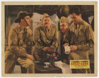 4w527 GREAT GUNS LC '41 Stan Laurel & Oliver Hardy wink at their sergeant over practical joke!