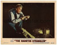 4w549 HAUNTED STRANGLER LC #3 '58 Boris Karloff opens the grave of the Haymarket Strangler!